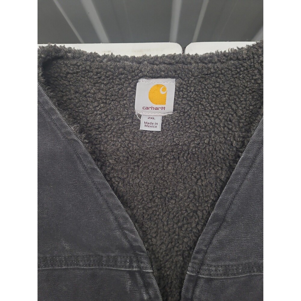 Vintage Carhartt Vest Sherpa Lined V26 BLK - Picture 4 of 9